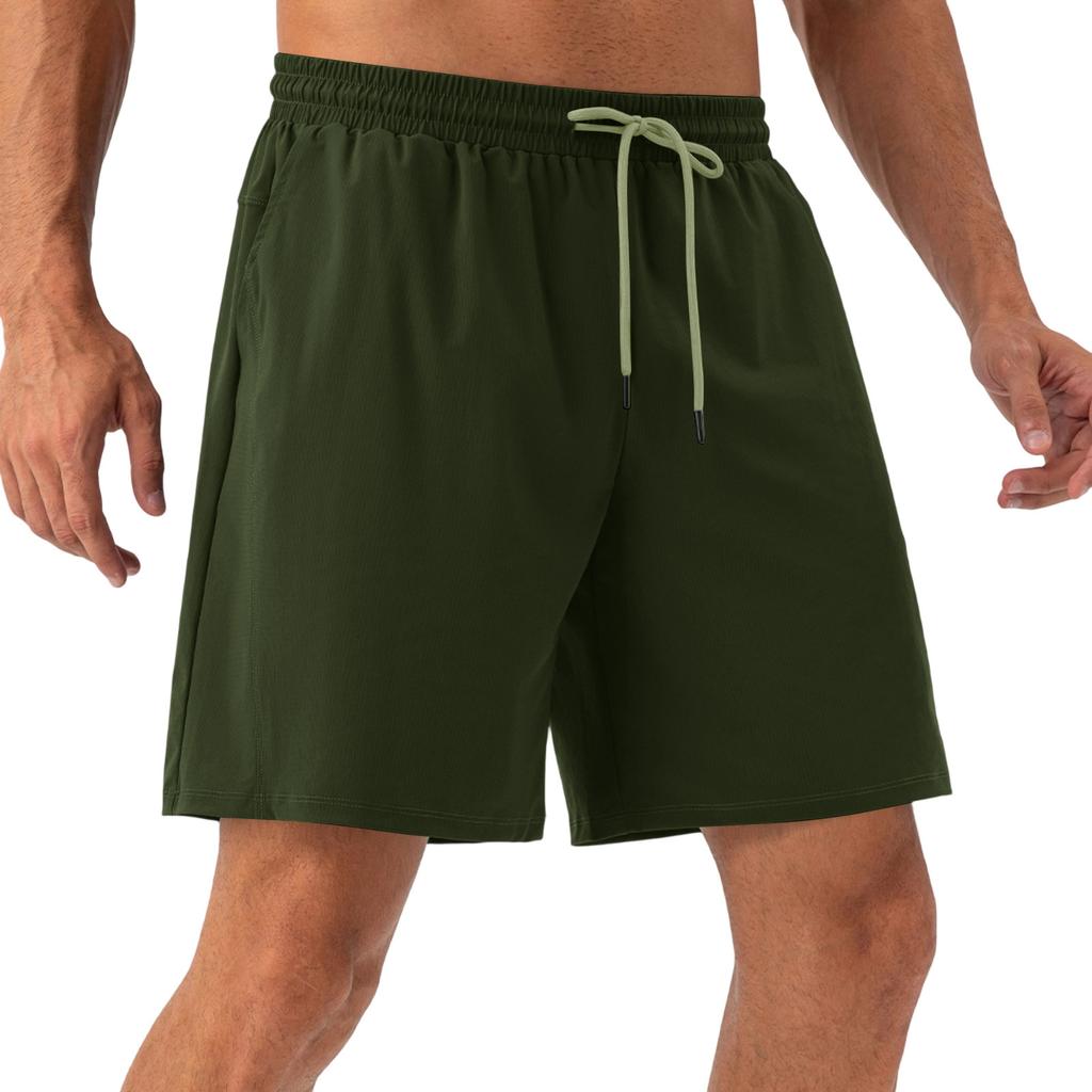 Men's Lightweight, Breathable, Cool-Feeling Training Shorts - Men's Elastic Waist, Quick-Drying Running And Fitness Sports Shorts