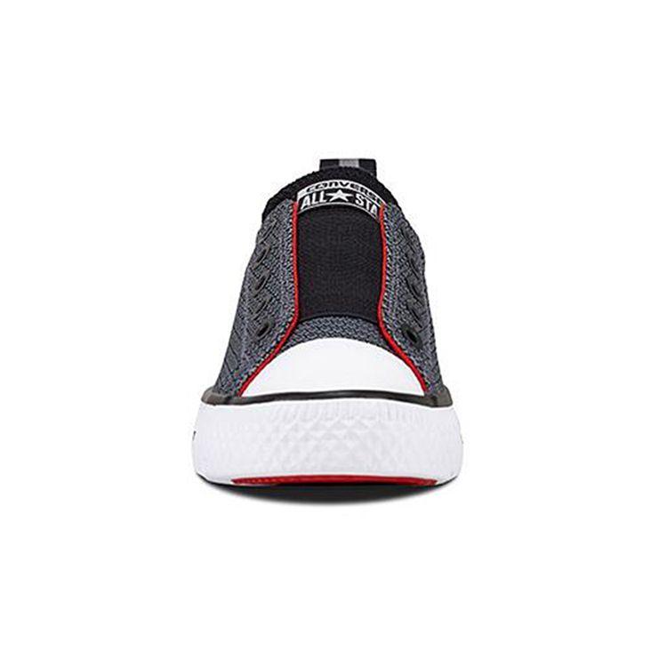 Converse Chuck Taylor All Star Hyper Lite Ox Slip-On Comfortable Versatile Low-Top Kids Skate Shoes Kids sneaker Gray 659980C