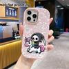 Phone Case: 2D Flat Design Suitable for iPhone 18 17 16 15 14 13 Pro Protective Case, Couple Style, Death God Unicorn, Christmas and Halloween Gift