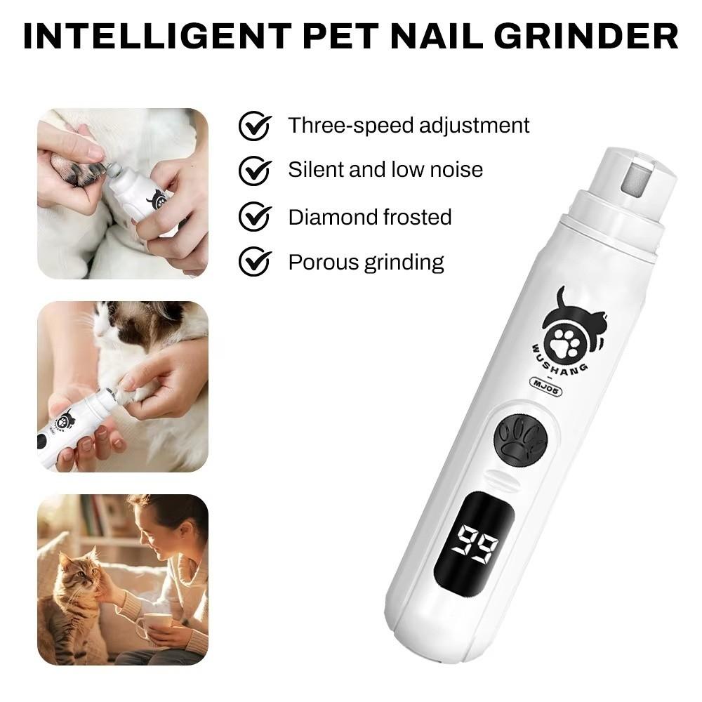 LED Light Electric Dog Nail Clippers USB Charging Pet Nail Grooming Supplies  Cat Paws Care