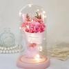 Pink Carnation LED Mood Light Bouquet Parents' Day Teachers' Day Gift for Parents Flower Light