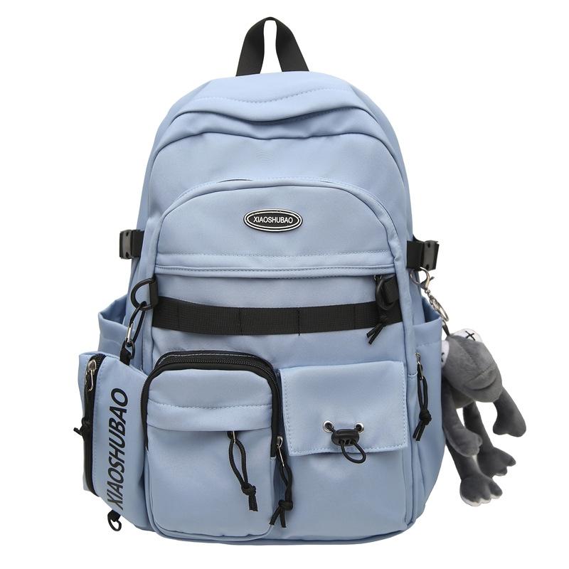 Schoolbag Simple Backpack Tooling Leisure Travel Backpack Travel New Street Trend Large Capacity Student School Bag