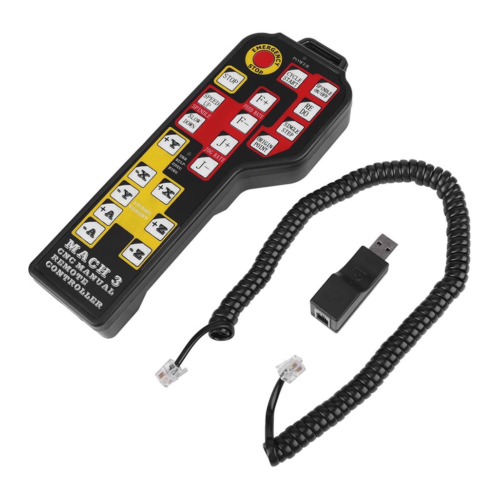 CNC Engraving Machine Manual Controller USB Connector 4 Axle Control for Mach3