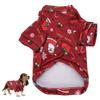 Pet Sweater Red Santa Lovely Cartoon Printing Warm Dog Christmas Clothes for Small Pet Christmas CostumeXS