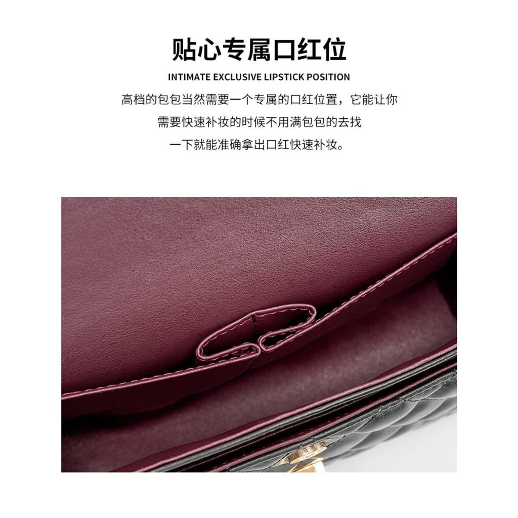 2025 Neue Leder Damen Tasche High-End Trend Vielseitig Xiaoxiangfeng Rauten Ketten Tasche Crossbody Schulter Damen Tasche Fabrik