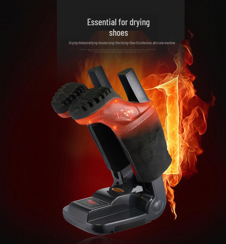 Smart Folding Shoe Dryer with UV Ozone Disinfection and Timer Function