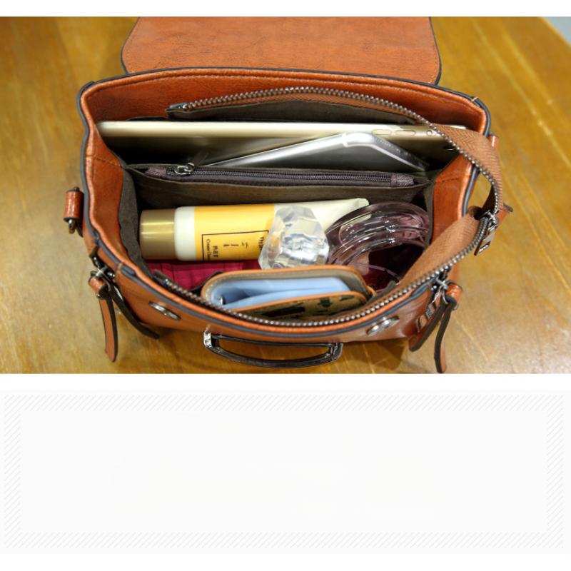 Geantă de toamnă și iarnă pentru femei, stil nou, coreeană retro, geantă cu un singur umăr, geantă pătrată mică, geantă de femeie din piele de ceară