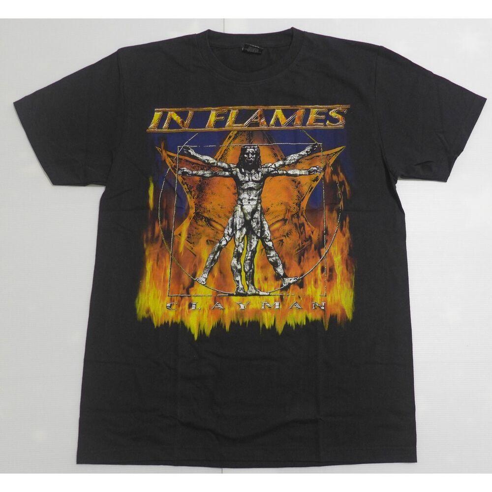 Vintage In Flames - Clayman World Band T Shirt S-4XL VN995 Unisex T-Shirt S