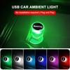 Car Interior USB Atmosphere Light Portable LED Lamp Car Stickers For Mercedes Benz C63 W117 Cla45 W205 W212 E63 W207 W176 A4 VI1