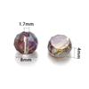 30Pcs Flat Round Faceted Crystal Beads Colorful Glass Beads Loose Spacer Beads For Jewelry Making DIY Bracelet Necklace Crafts