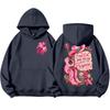Günlük Rahat Giyim İçin Unisex Hafif Uzun Kollu Baskılı Kapüşonlu Sweatshirt