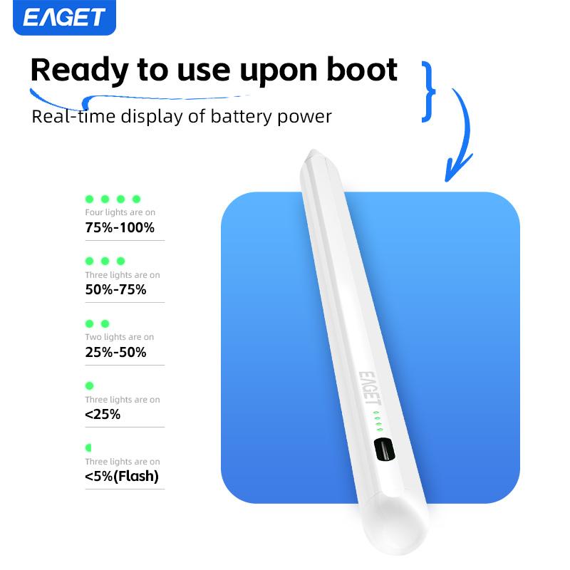 Stylus Pen For 2018-2024 IPad Has Palm Repulsion and Tilt Function 13 Min Quick Charge with iPad 6-10, iPad Pro 12.9 & 11 Inch.