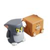 Tom & Jerry Cartoon Glass Side Table & Stool Set
