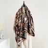 New cute cat scarf women's autumn and winter velvet thickened imitation cashmere shawl with warm scarf women