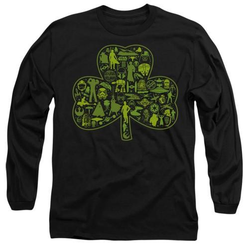Star Wars Unisex Adult Clover Icons St Patricks Day T-Shirt
