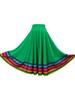 Women Colorful Elastic Dance Skirt for Flamenco Ballroom Dance Folk Dancing Stage Performance Costume
