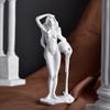 Venus Goddess Sculpture, Matte White Resin Venus Figurine, European Style Artistic Desktop Decoration for Living Room Study Room Home Office Decor