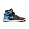 Women's Air Jordan 1 High OG NC to Chicago Retro Sneakers CD0461-046