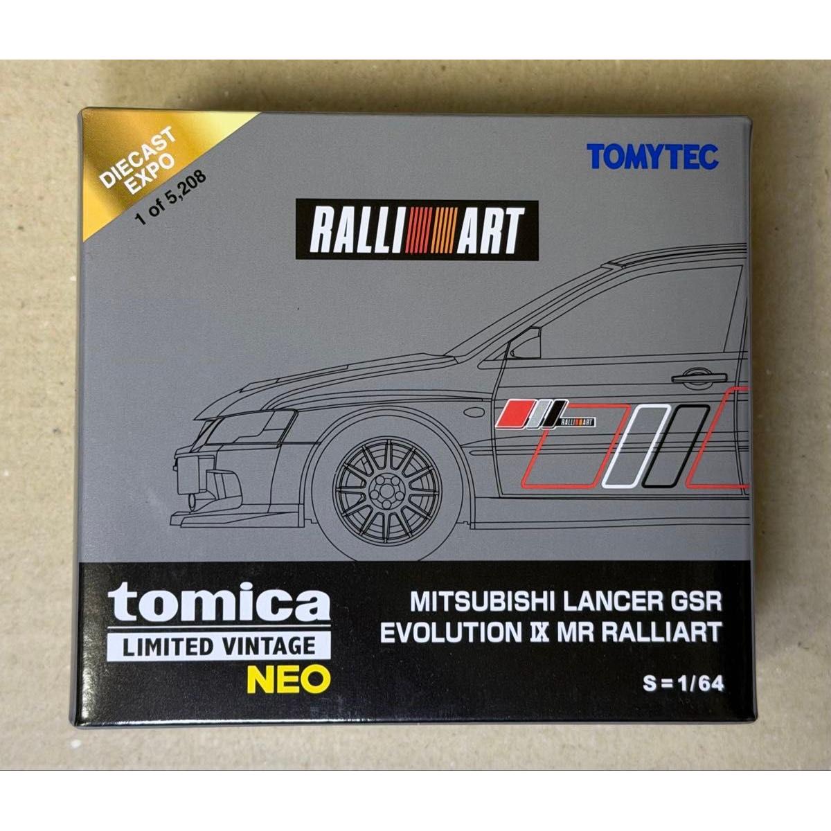 Б/у Diecast Expo Limited Tomica Limited Mitsubishi Lancer GSR MR Ralliart Серебристый Серебристый Индонезия EXPO