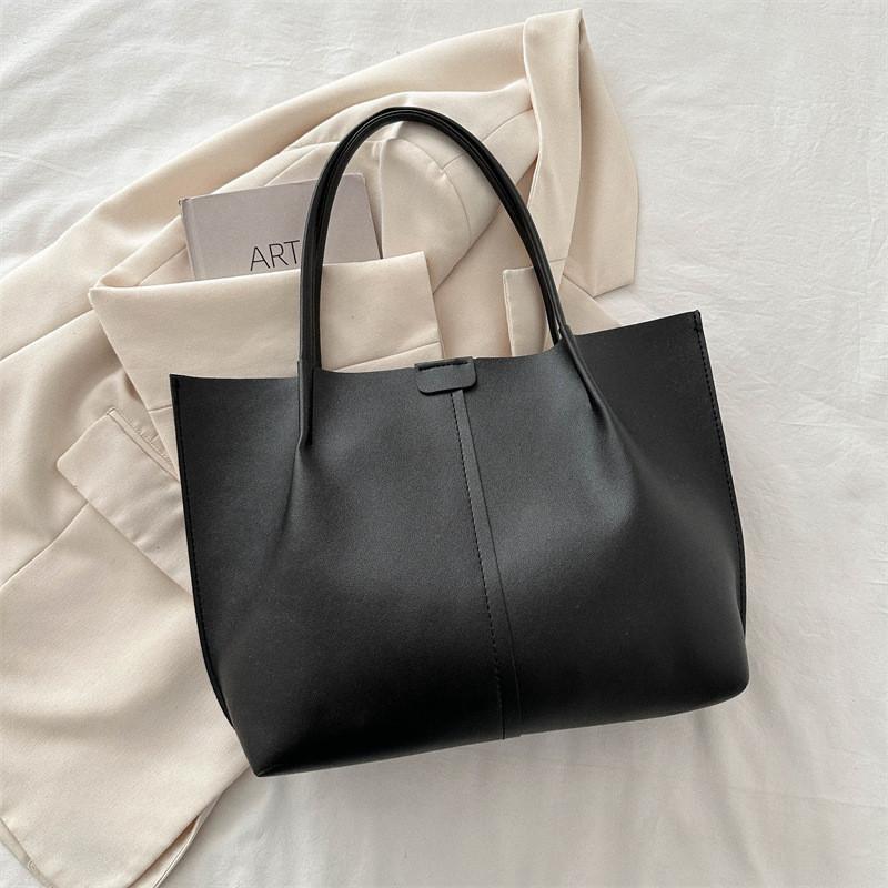 Fashionable Pu Leather Shoulder Tote Bag For Women 2024 New Trendy Handbag Chic Style