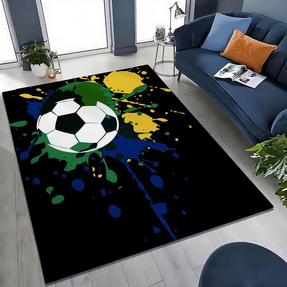 Football Game Patterned Rug Allseason Carpet For Bathroom Kitchen Home Decor New Year Gift