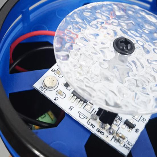 1 Set RGB Lamp Rechargeable Party Control Remote Wide Application Flicker Free Non-Glaring Rotating RGB