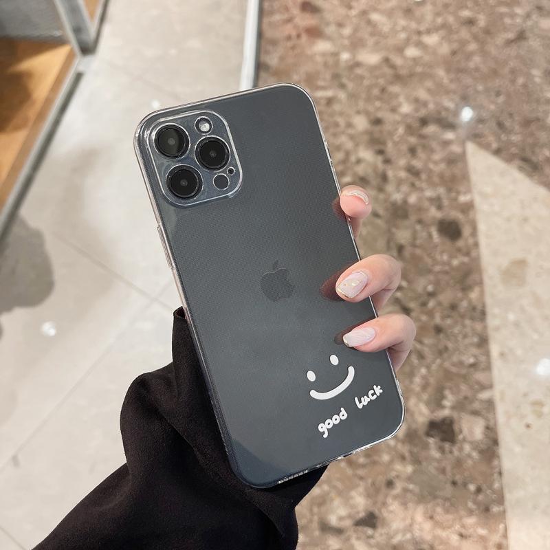 

Smiley Face Apple 15Pro Phone Case 13 Couple 14 Simple IPhone11 All Inclusive 12 Soft Case 16 12pro(6.1)