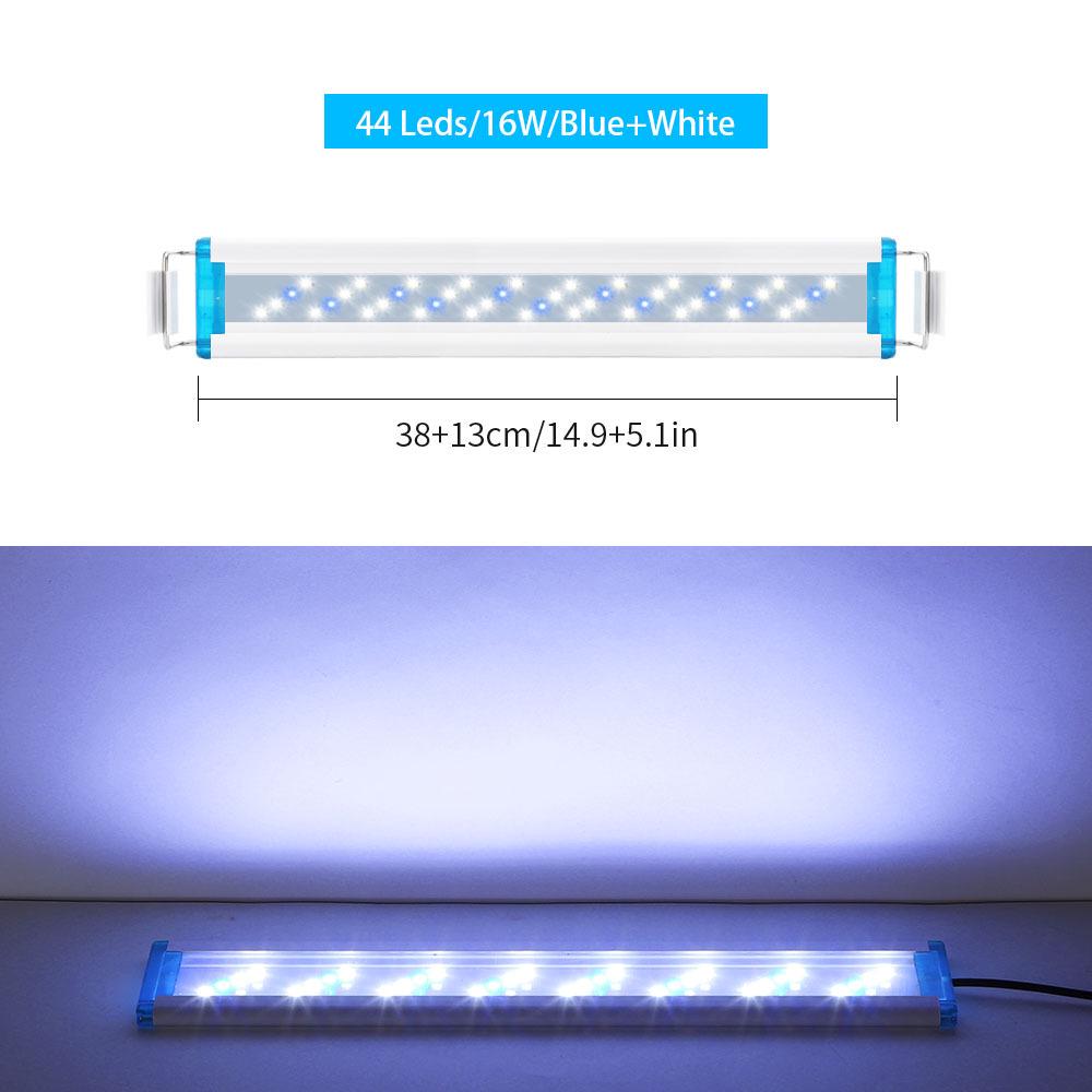 Ultra-Thin Aquarium LED Light with Blue-White Tricolor for Aquatic Plants and Fish Tanks