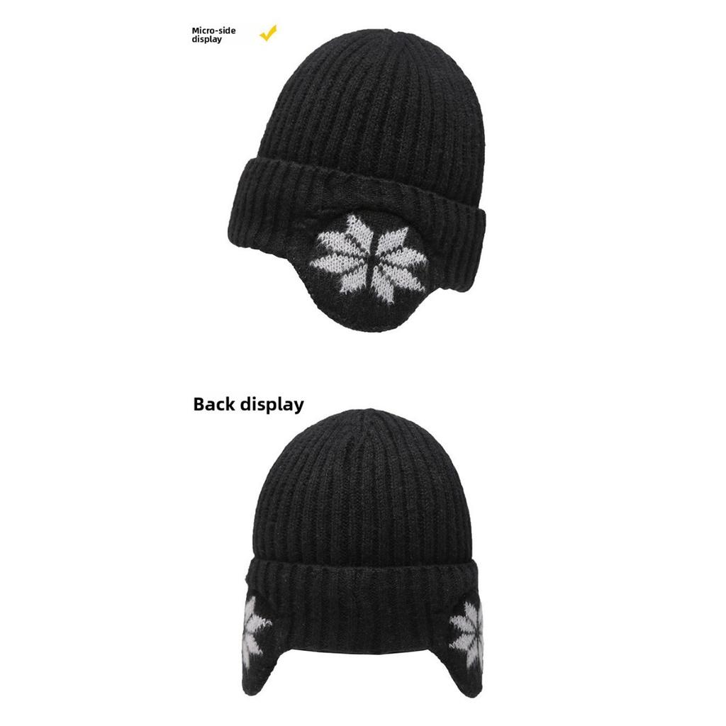 Men's and Women's Universal Fleece Warm Hat -Elastic and Retractable Windproof Ear Muffs,Winter Cycling Outdoor Headgear and Cold Protection Equipment
