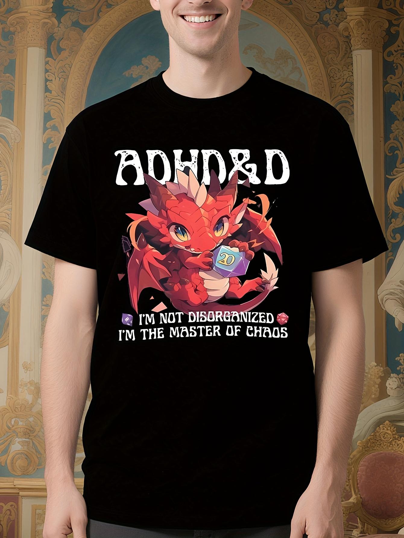 Master of Chaos Dragon Graphic Tshirt - 100% Cotton XXXL