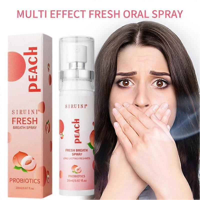Probiotics Mint Fresh Breath Oral Spray, Long Lasting Mouth Freshener for Oral Care