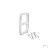 Emuca Set of Side Inserts for Sling Hanger, Plastic, White
