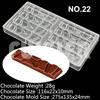 Polycarbonat Schokoladenformen Quadratisch Rund Süßigkeiten Süßwarenriegel Form Backen Kuchen BonBon Süßwarenwerkzeuge Backzubehör