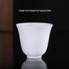 Gongfu Style High-White Porcelain Conical Tea Tasting Cup