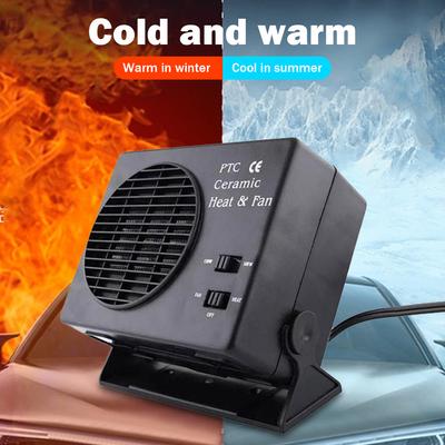300W/150W 12V Car Heater Fan Ceramic Heating Warmer Auto Windshield Defroster Demister 2 In 1 Cooling Heating for Driving Travel
