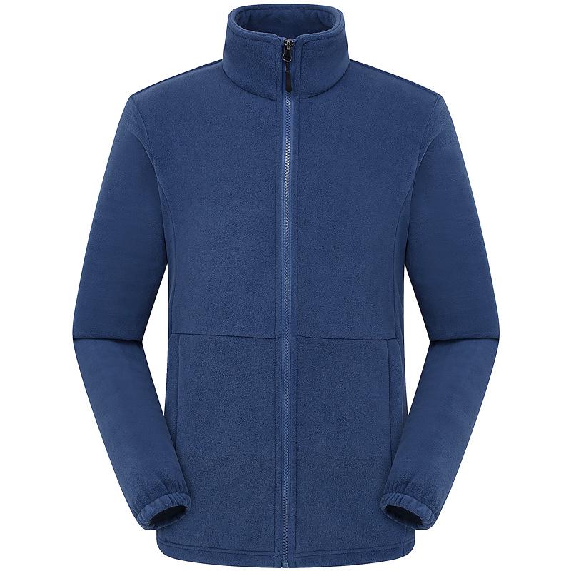 Outdoor Fleece Jacket for Men & Women - Thick Warm Polar Fleece Cardigan with Optional Logo for Autumn/Winter.