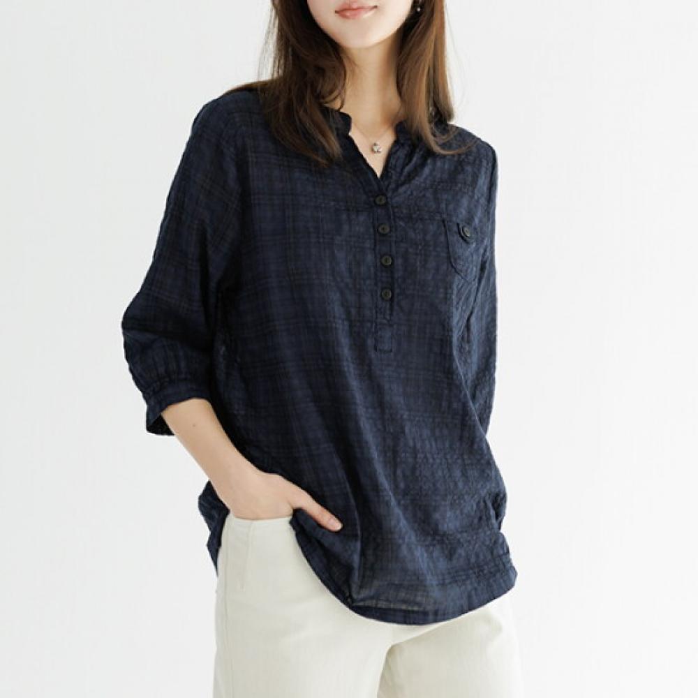 Dedra Daydin Half Open Blouse 110 Size Tbf3036