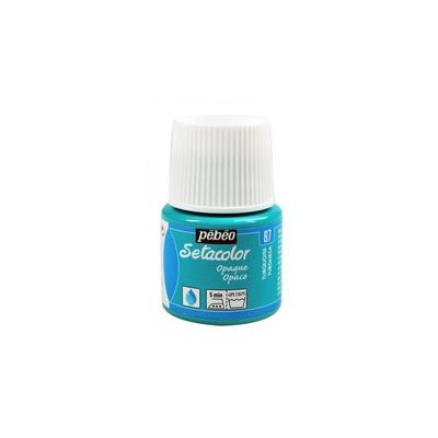 Textile Paint - Pébéo - Setacolor Opaque - Turquoise N°87 - 45ml - Intense Colors