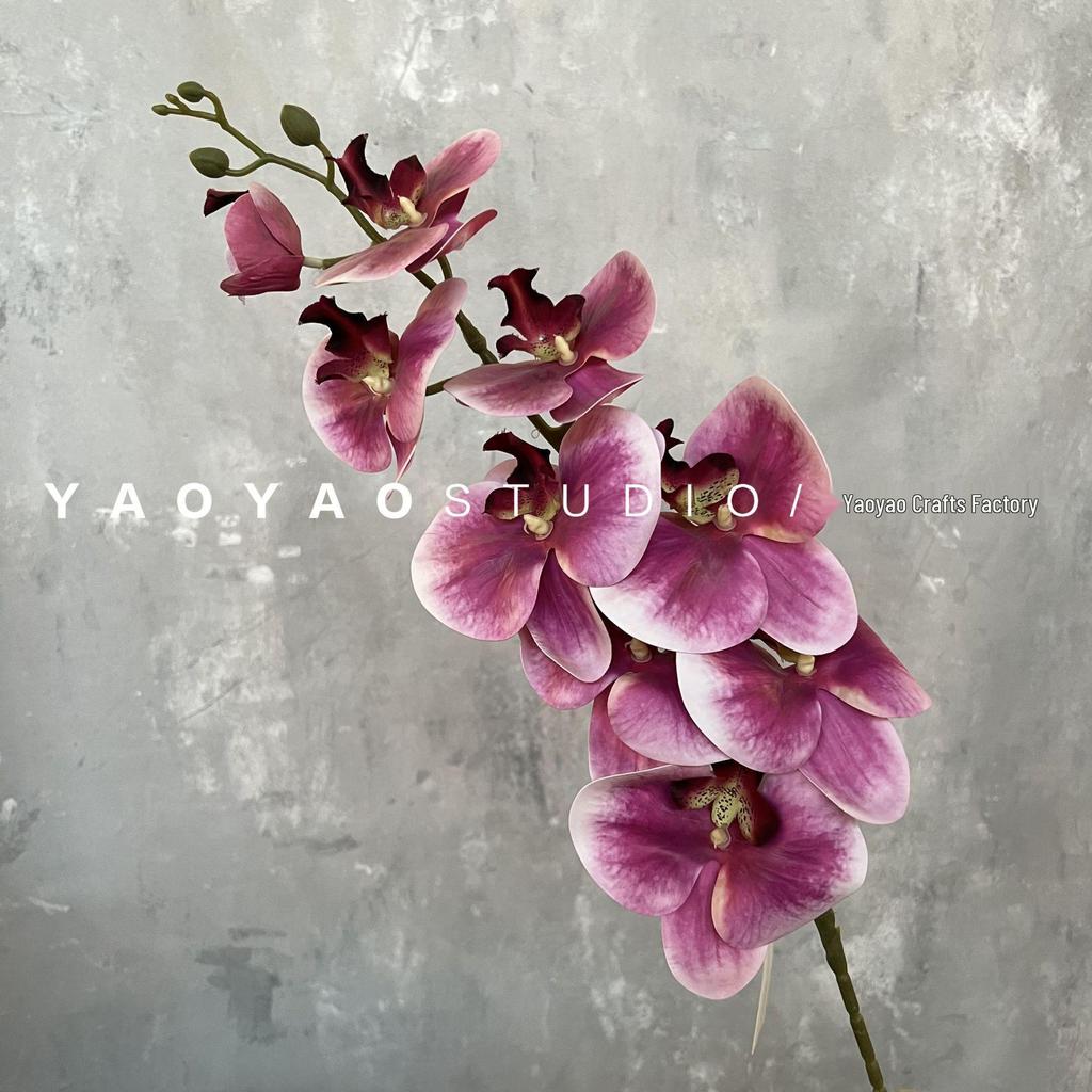 3D Printed Phalaenopsis Orchid, 9-Head Nordic Wedding & Dining Decoration, Floral Art Film Prop