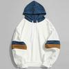 Mens Casual Patchwork Slim Fit Hoodie Outwear Blouse Sweatshirt
