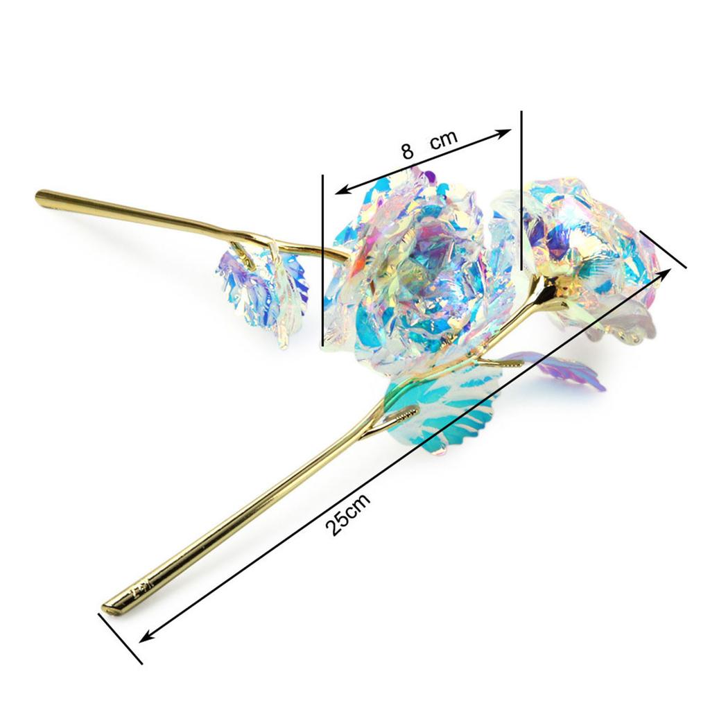 50/5 Szt. DIY Symulacja Sztuczna Róża Kwiat Walentynkowy Prezent Pozłacana Folią Róża Trwa Wiecznie Miłość Dekoracja Ślubna Róże 2025