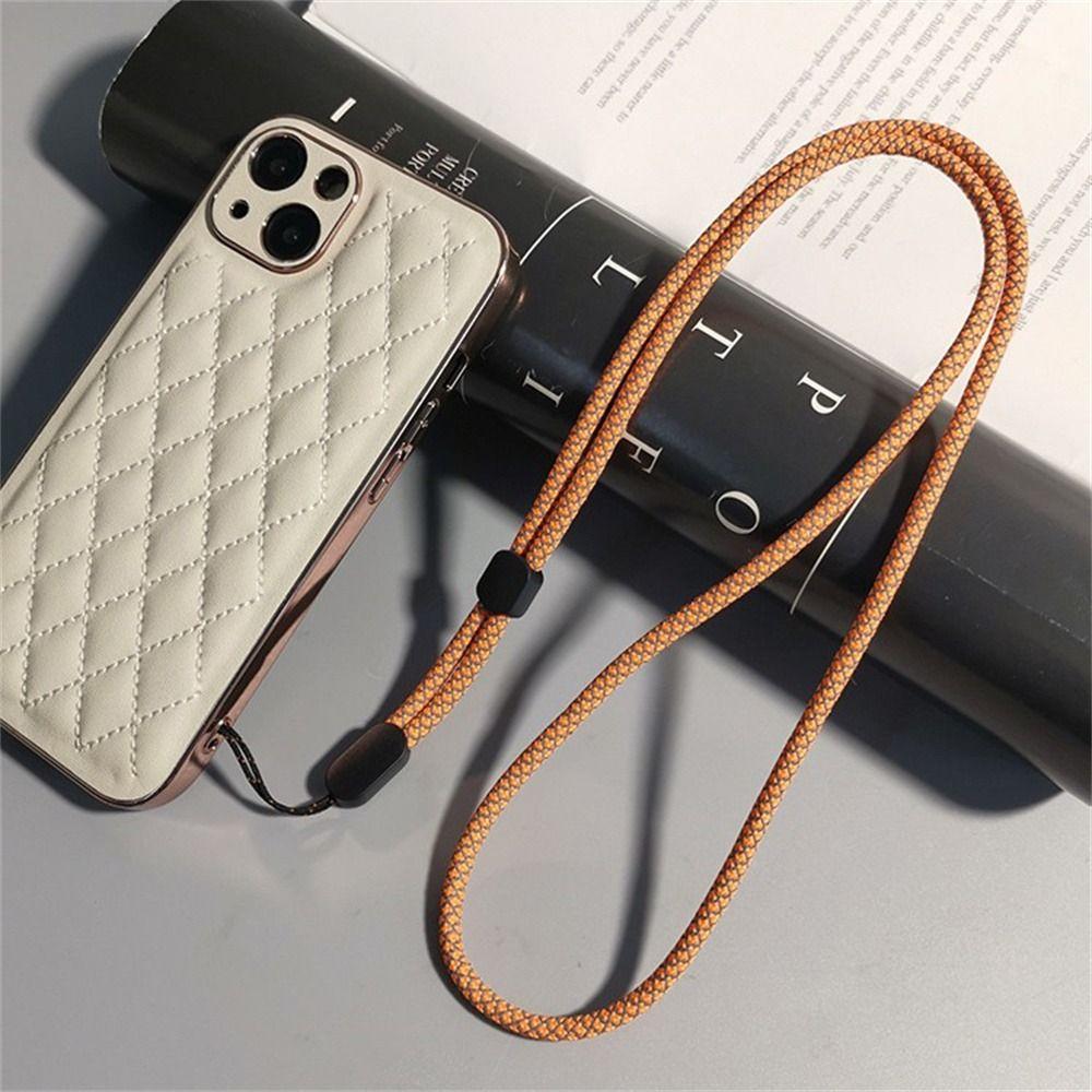 Adjustable Long Phone Lanyard Fluorescent Mobile Phone Chain Cell Phone Strap  Key Strap
