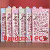 Creative Plant Pink Sakura Cartoon 3D Stickers Kawaii Girl DIY Stationery Suitcase Laptop Cute Decoration Sticker Gifts