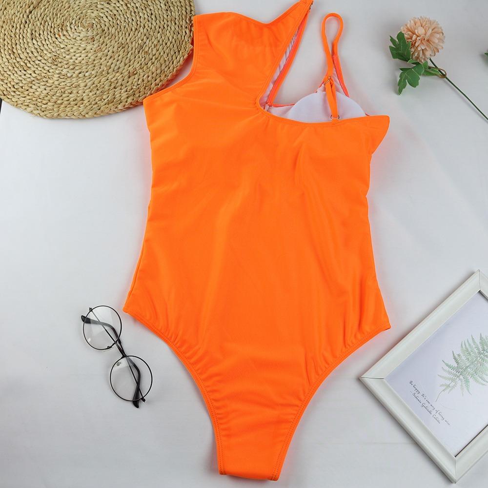 European and American One-piece Swimsuit Hollow Multi-color Shoulder Sexy Bikini