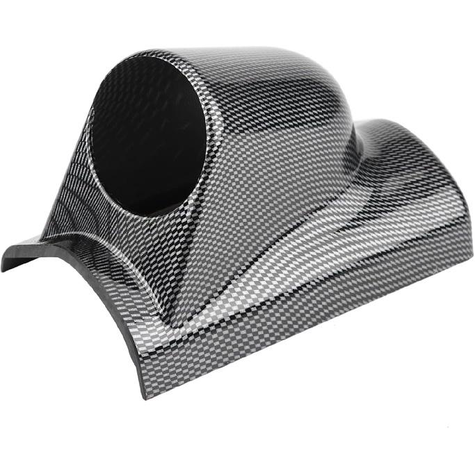 Universal Dual Gauge Pod Mount Holder for Cars Trucks Boats - Heavy Duty ABS Plastic Pillar Bracket - Fits 52mm/2" Racing Meters Sport Dash