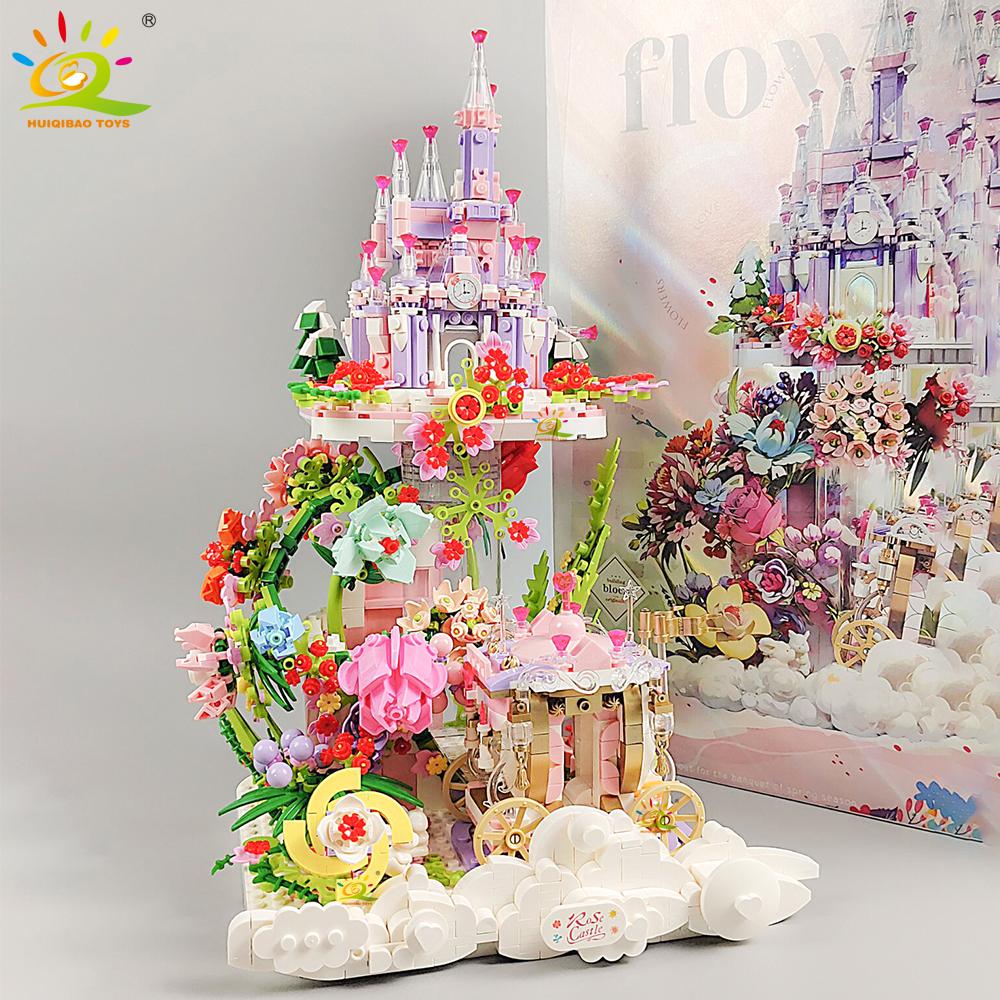 HUIQIBAO MOC City Medieval Architecture Style Castle House Building Blocks Bricks Toys for Kid Gifts Children Construction Toys