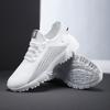 Knitted Mesh Running Shoes Breathable Men's Casual Sneakers Lightweight Outdoor Jogging Walking Trainers Anti-slip Sole