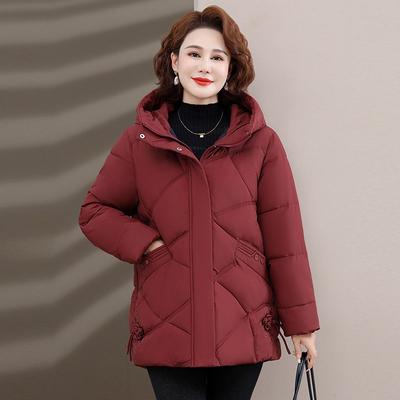 Down Cotton Clothes Women's Loose Thickened Small Medium Winter Large Size Coat