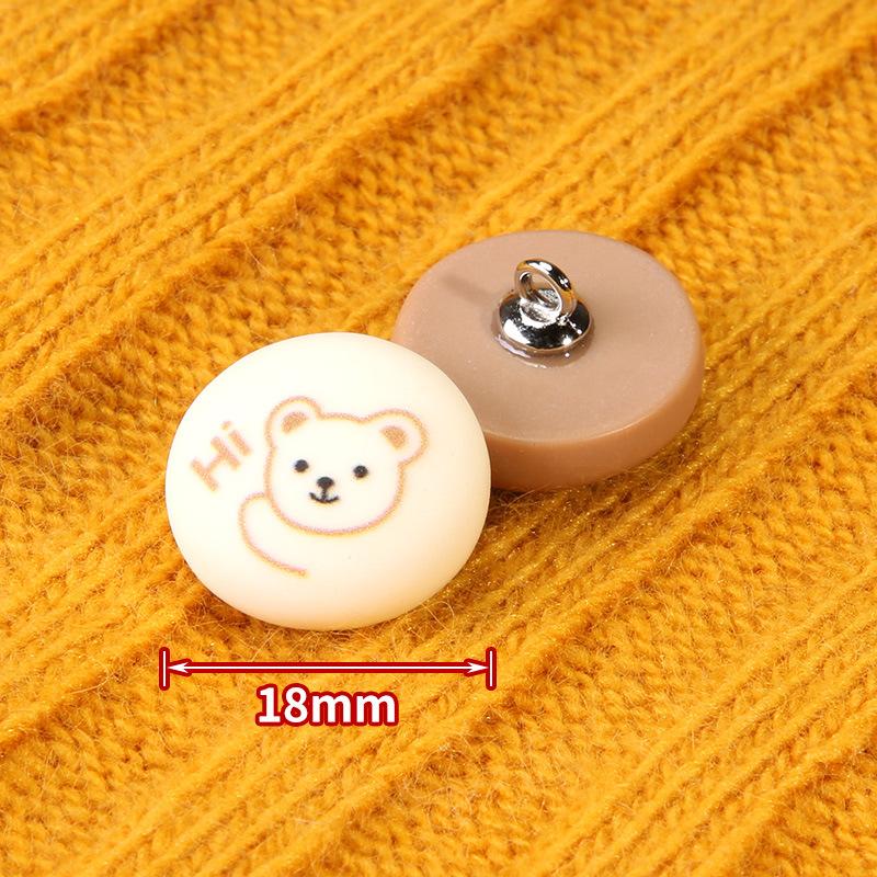 Cute Children'S Cartoon Buttons Men'S And Women'S Clothes Coat Coat Sweater Cardigan Decorative High-End Buttons Versatile Buttons