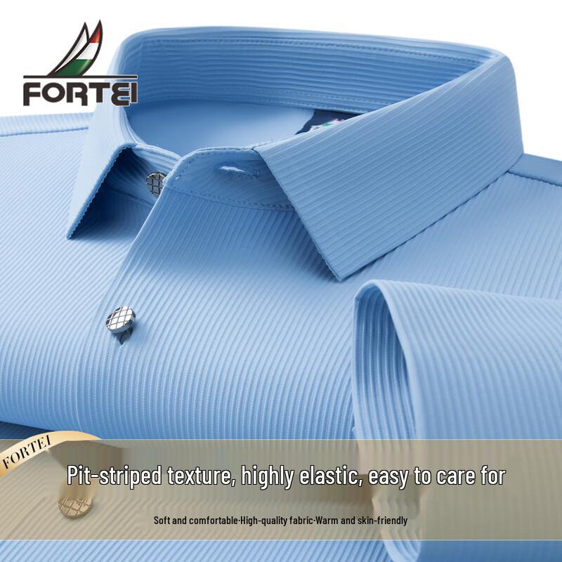 Men s Ribbed Stretch Easy-Care Long Sleeve Polo Shirt L